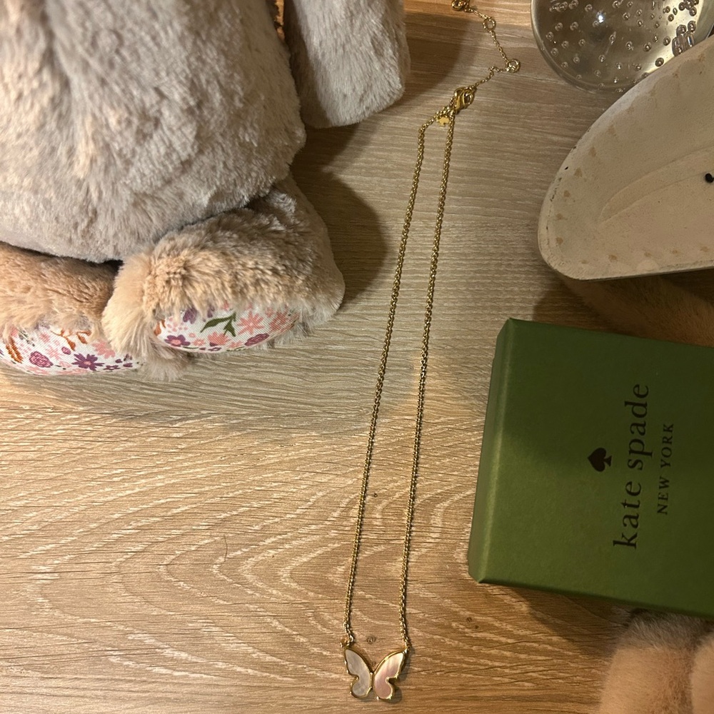 Kate Spade butterfly necklace